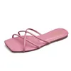 Schuhe für Frauen Plus Größe 35-43 Sommer Frauen Außerhalb Flache Hausschuhe Flip-Flops Casual Candy