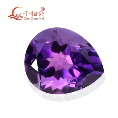 Birne form lila farbe natürliche cut schöne natürliche amethyst kristall edelstein