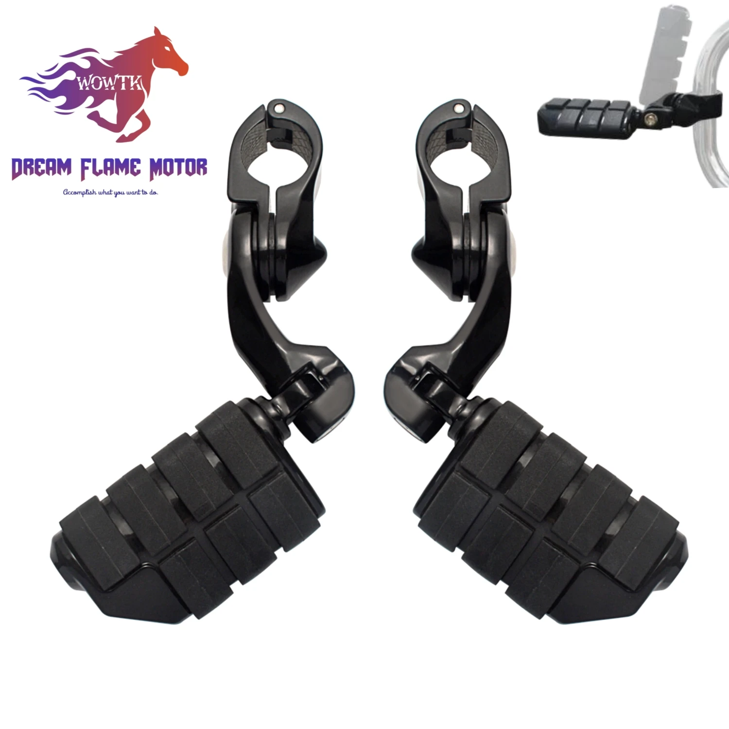 1,25" Motorschutz Highway Motorräder Fußrasten Kit für Harley Kawasaki Honda Davidson Touring Road King Street Glide Sportster