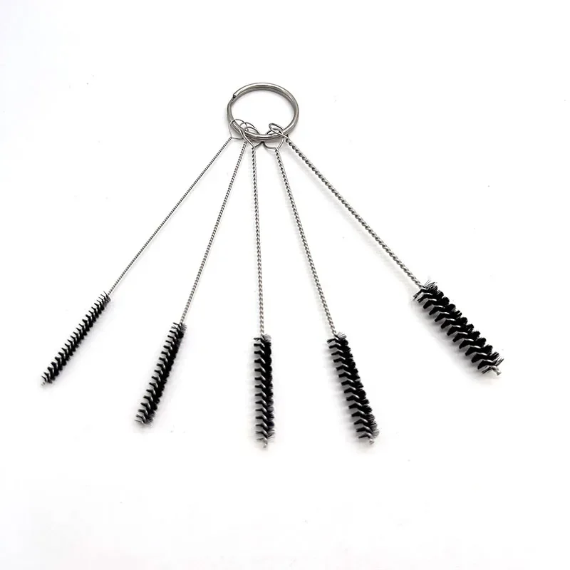 10 cm 5 stücke Aquarium Rohr Rohr Reinigung Pinsel Edelstahl Wasser Filter Luft Rohr Flexible Single End Schlauch Aquarium zubehör Image