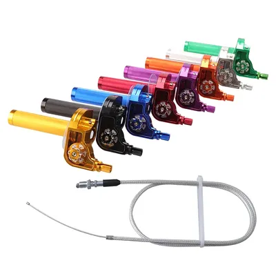 3/8''22mm Universal CNC Aluminium Gaspedal Gas Twist Grip Lenker Griff Twister für Motorrad Moped Scooter Dirt Bike