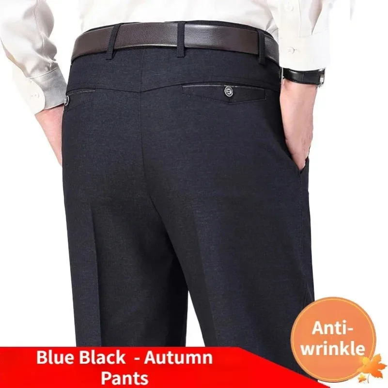 Herren Herbst Dicke Casual Anzug Hosen Klassische Business Formale Mode Stretch Sommer Dünne Hosen Männliche Marke Kleidung GOZBKF Image