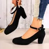 Damenmode Pumps süße Frau dicke High Heels Knöchel riemen Herde weibliche Plattform Mary Jane Frauen ol Schuhe Damen Schuhe