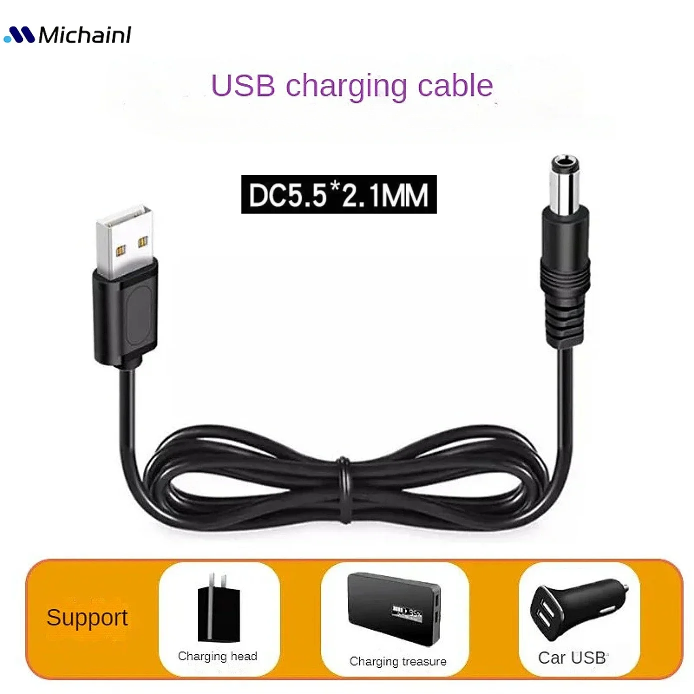 USB Power Boost Line DC 5V zu DC 9V / 12V Step UP Modul USB Konverter Adapter Kabel 2,1X5,5MM Stecker Für Router computer Image