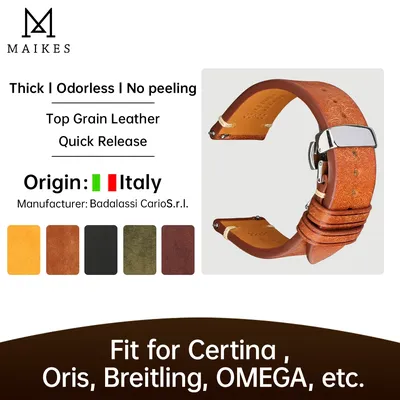 Luxus Quick Release Armband Zubehör Für OMEGA Breitling Oris Armband Handgemachte Italienische Image