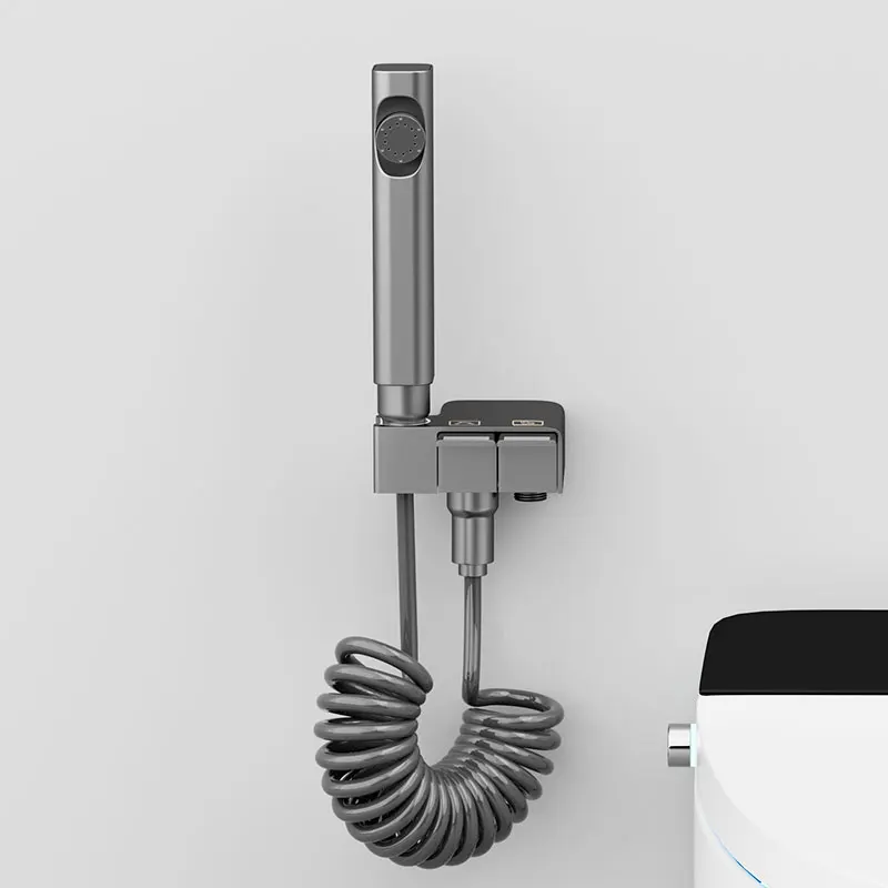 Grau Schwarz Weiß Bidet Dusche Wasserhahn Massivem Messing Bidet Wasserhahn Muslimischen Ducha Higienica Heißes Kaltes Wasser Mischbatterie Wc Armaturen