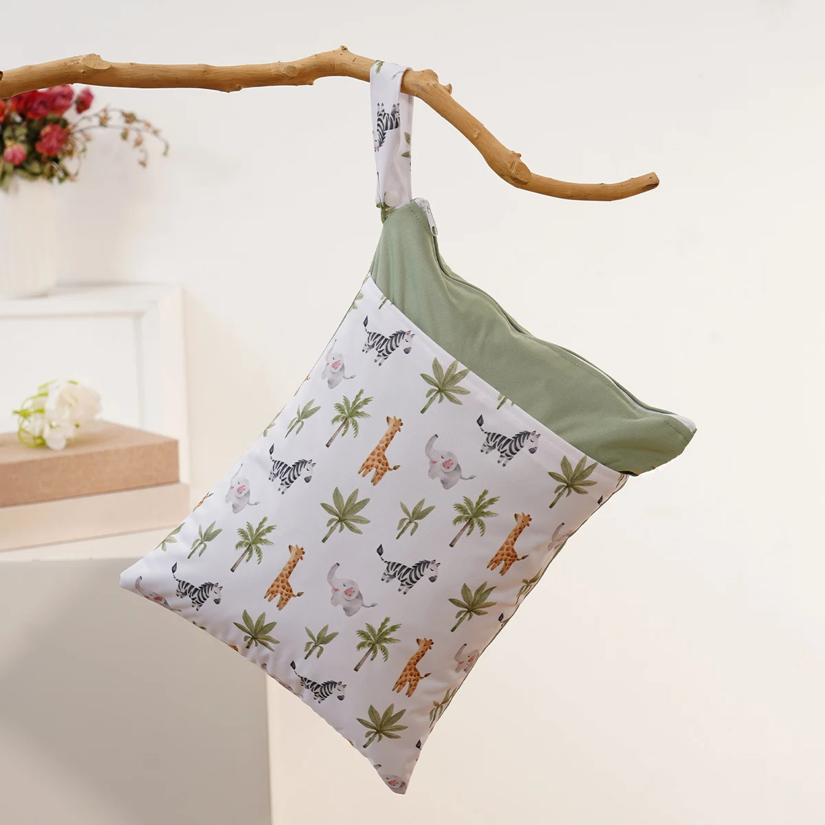 Kangobaby # Mein weiches Leben # Waschbare, wiederverwendbare Babydecke-Aufbewahrungstasche, leicht zu tragen, multifunktionale Reisetasche, Größe 30 x 40 cm Image