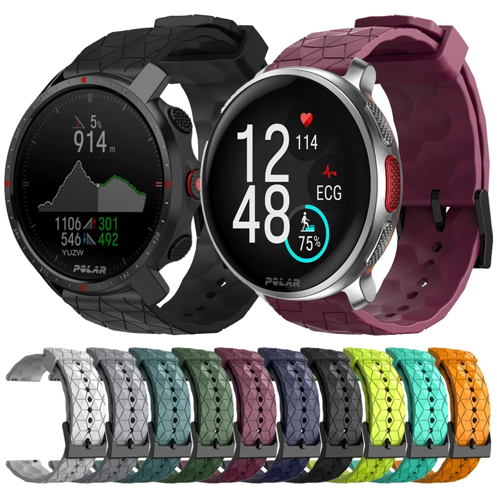 Für POLAR Vantage V3 V2 M2 Gummi Armband Uhr X Pro/IGNITE 2 3/Pacer/Unite Sport Uhrenarmbänder 20mm 22mm Smartwatch Zubehör Image