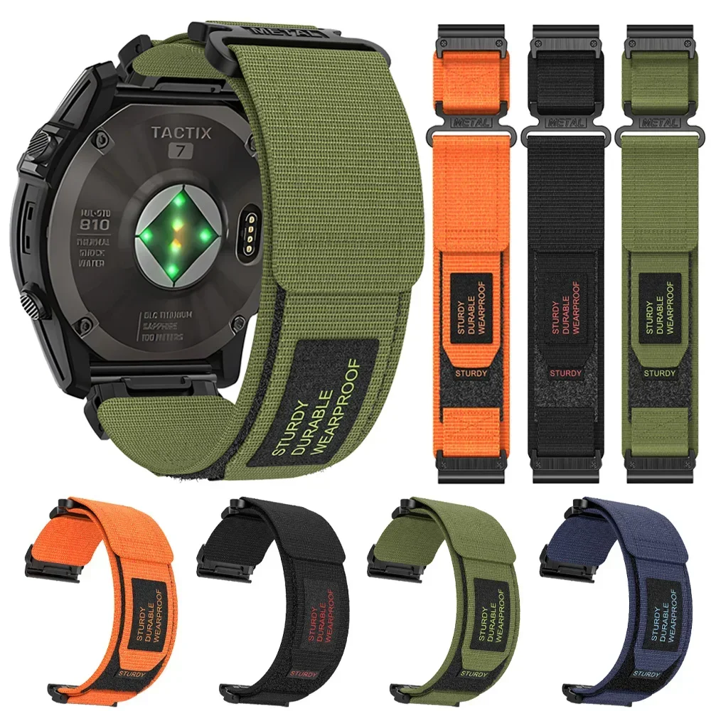 Quick fit 22 26mm Nylon band für Garmin Abstieg mk3i 51mm mk2 Armband für Garmin Enduro 2 Marq/Epix Gen 2 Sport band Zubehör Image