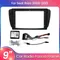 2 Din Autoradio-Blende Rahmen für Seat Ibiza 6j 2009–2013 9-Zoll-Android-Player Dash Kit Adapter Abdeckung Stereo Panel Lünette GPS