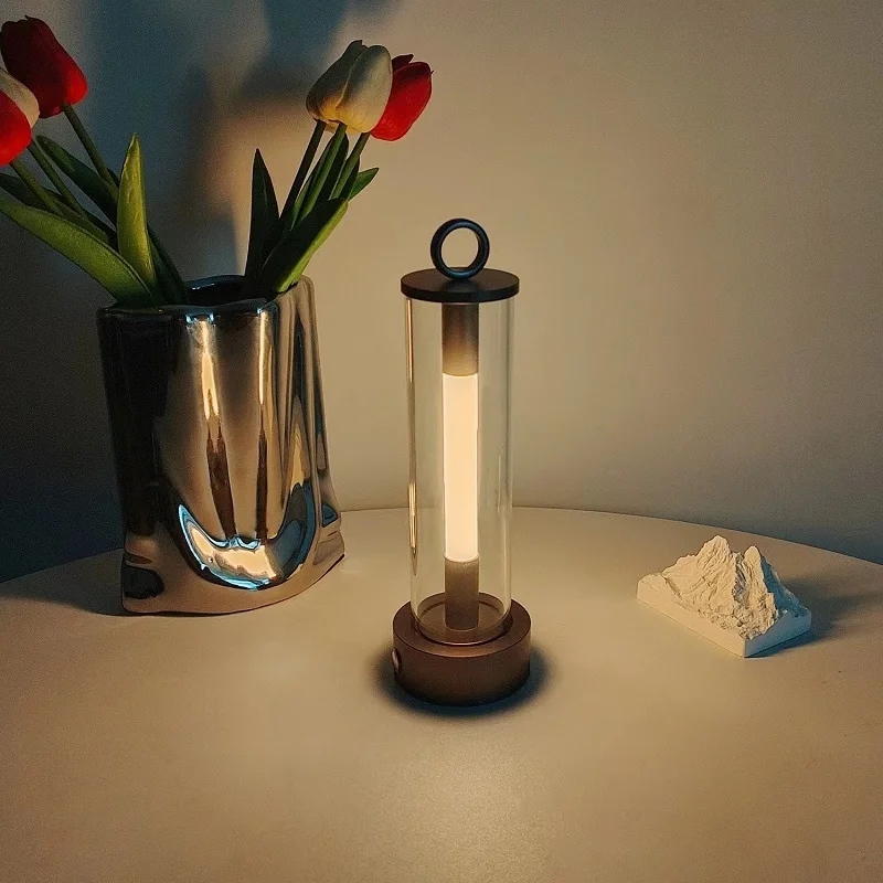 Tragbare Camping Zelt Licht im Freien wiederauf ladbare USB-Nacht lampe Camping Lampe LED Beleuchtung Schlafzimmer Nachttisch Dekor Tisch lampe Image