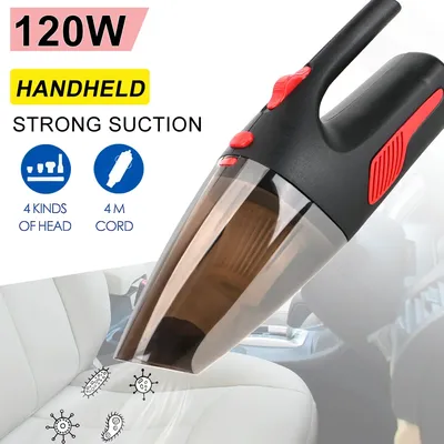 Tragbarer schnur loser/Auto-Stecker reiniger für Auto zu Hause Super Saug nass/trocken Dual-Use-Hands taub sauger 120w 12v 5000pa Image
