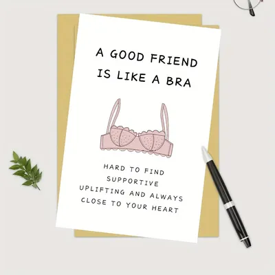 "1pc humorvolle beste Freund Geburtstags karte-" "schrullige Freundschaft Zitat, ideal für bff,