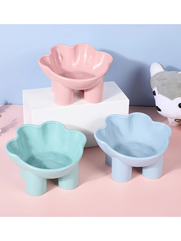 1 Stück erhöhter Futternapf für Hunde, umkippsicherer Hundefutternapf, Wasserschale mit Ständer zum Schutz des Nackens Image