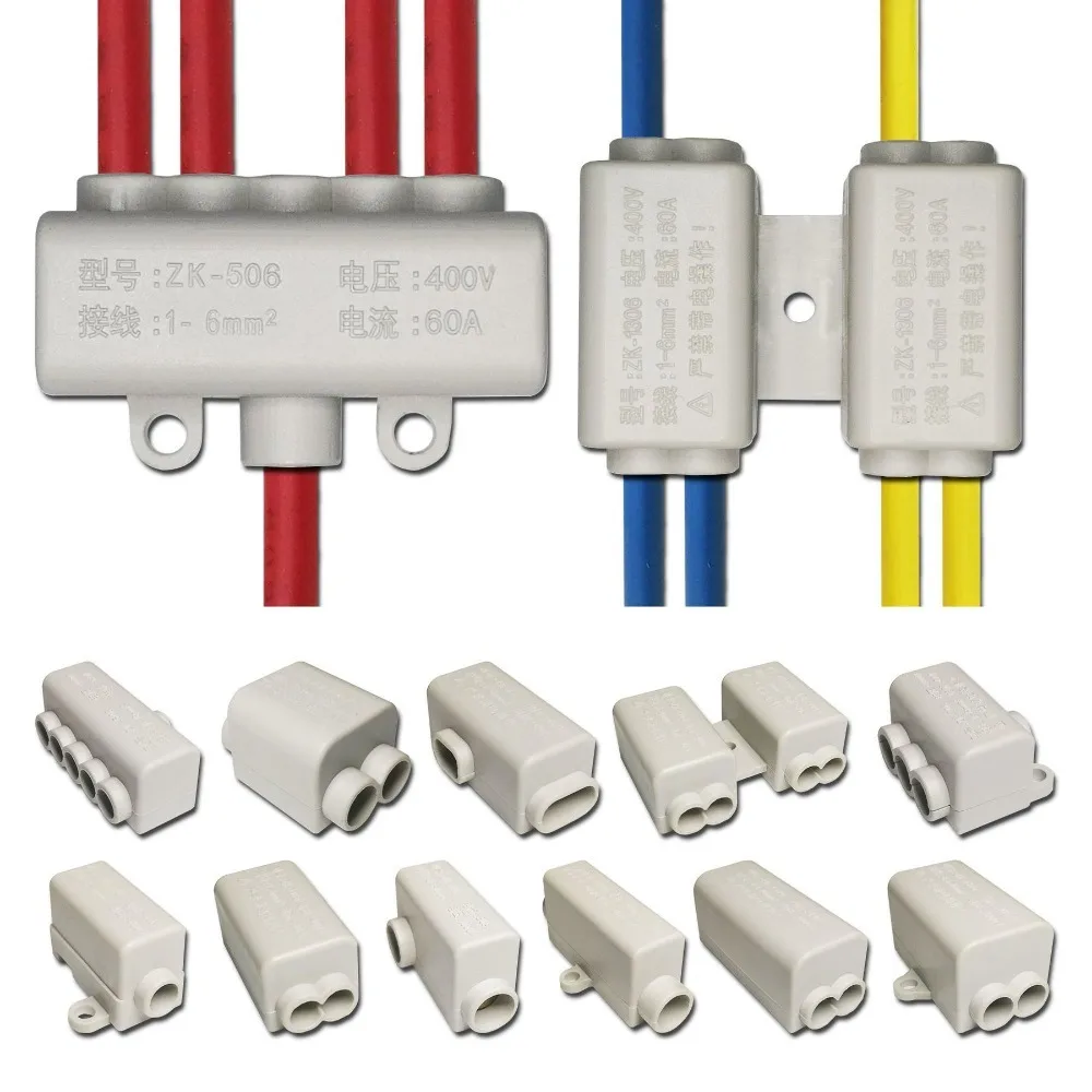 Hoch leistungs splitter Schnell draht anschluss Klemmen block Elektrokabel Anschluss dose ZK-316/506/516/1310/1316 Anschlüsse Image