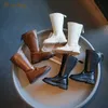 Mode Baby Junge Mädchen PU Boot Winter Autunm Frühjahr Kind Faux Leder Schuhe Wasserdicht Flach