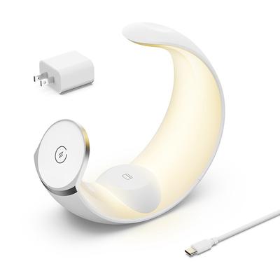 2024 Hottest Multi-function 4 In 1 Night Light Wireless Charger For iPhone Airpods iWatch Moon Shape Magnetic Wireless Charger