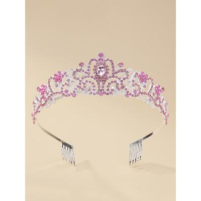 Elegant Gold Rhinestone Tiara with Crystal Detailing – Princess Crown for Weddings, Pageants, and Special Occasions