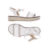 Michael Michael Kors Damen Sandale, Gr. 38, weiß, Leder
