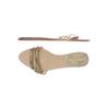 Zara Damen Sandale, Gr. 39, gold, kein Etikett