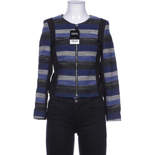 H&M Damen Blazer, Gr. 34, marineblau, Elasthan, Baumwolle, Synthetik, Wolle, Viskose