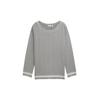 TOM TAILOR Damen Plus Size - Pullover mit Fischgrätenmuster, grau, Fischgrät, Gr. 48