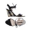 Pollini Damen Sandale, Gr. 37, schwarz, kein Etikett