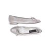 Stuart Weitzman Damen Ballerinas, Gr. 39, grau, kein Etikett