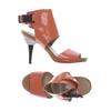 By Malene Birger Damen Sandale, Gr. 38, orange, Leder