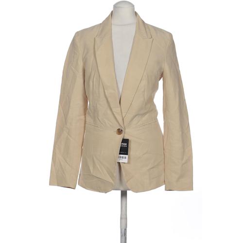 H&M Damen Blazer, Gr. 34, beige, Synthetik, Modal