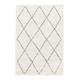 Tapis shaggy de style berbère doux et volumineux beige 120 x 170