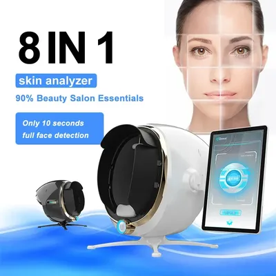 3D Skin Scanner Care Facial Analyzer Monitor Machine Magic Mirror Portable Testing English Detector