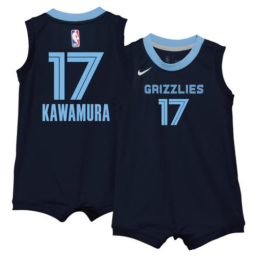 Memphis Grizzlies Replica-Strampelanzug-Trikot – Marineblau – Yuki Kawamura – Kleinkind