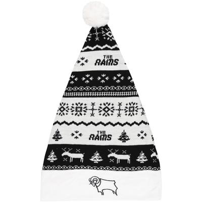 Derby County Weihnachten nordische traditionelle gestrickte Weihnachtsmütze Image
