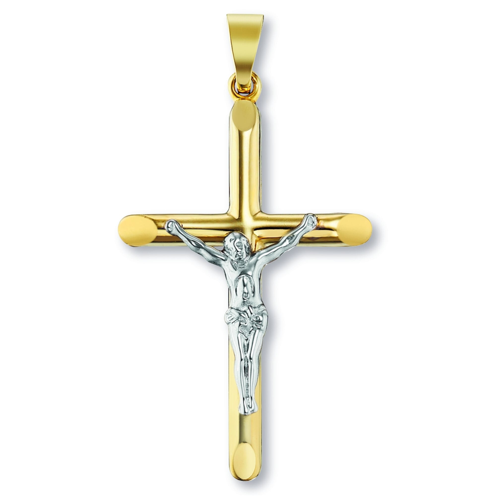 Kettenanhänger ONE ELEMENT "Kreuz Anhänger aus 333 Gelbgold", gold, Schmuckanhänger, Damen, Gelbgold 333 Gold, Gelbgold 333, Gold, Kettenanhänger, Bedeutungsvoll & zeitlos – ein Begleiter mit Persönlichkeit