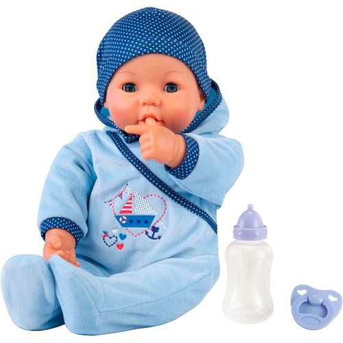 Babypuppe BAYER ""Hello Baby Boy, 46 cm"" Puppen blau Kinder