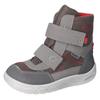 Winterstiefel RICOSTA "Uki WMS: weit", Kinder, Gr. 26, grau (grau, rot), Lederimitat, Textil, casual, Schuhe, Klettstiefel, Snowboots, Kindergartenschuh mit Warmfutter