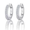 Paar Creolen ONE ELEMENT "0.27 ct Diamant Brillant Ohrringe Creolen aus 585 Weißgold", silber, Ohrringe, Damen, Damen, 0.27 ct mit Diamant, Diamanten, Damen Gold Schmuck
