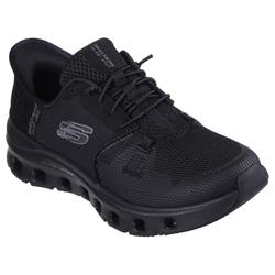 Slip-On Sneaker SKECHERS "GLIDE-STEP PRO", Damen, Gr. 35, schwarz, Textil, unifarben, sportlich, Schuhe, Slipper, Freizeitschuh mit komfortabler Heel Pillow Funktion