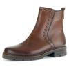 Stiefelette GABOR, Damen, Gr. 39, braun (braun used), Kalbsleder, unifarben, klassisch, Schuhe, Blockabsatz, Komfortschuh, Boots mit glänzenden Nieten