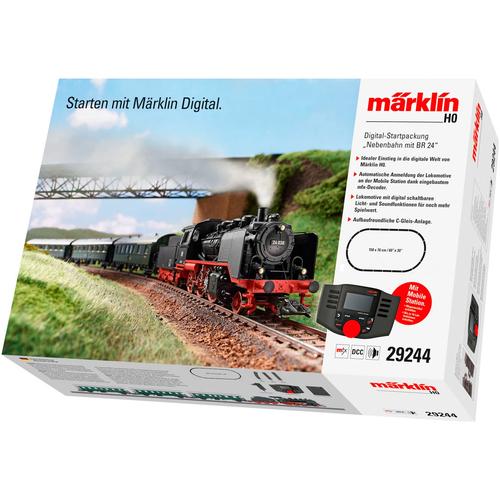 Modelleisenbahn-Set MÄRKLIN ""Märklin Digital-Startpackung Nebenbahn mit BR 24 - 29244"" Modelleisenbahnen schwarz Kinder Made in Europe