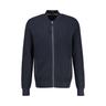 Strickjacke LERROS ""LERROS im College-Stil, flachgestrickt"" Gr. XL, blau (classic navy) Herren Strickjacken