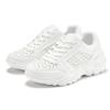 Sneaker LASCANA, Damen, Gr. 35, weiß, Obermaterial: 100% Lederimitat. Futter: 100% Textilmaterial. Decksohle: 100% Textilmaterial. Laufsohle: 100% Synthetik, unifarben, casual, Schuhe, Freizeitschuh, Halbschuh mit kleinen Cut-Outs und Chunky Sohle...