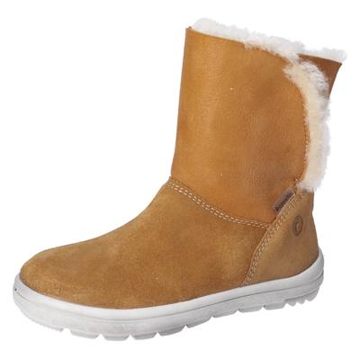 Winterboots RICOSTA "Nanuk WMS: normal", Kinder, Gr. 34, braun, Leder, casual, Schuhe, Schlupfboot, Snowboots mit Warmfutter Image