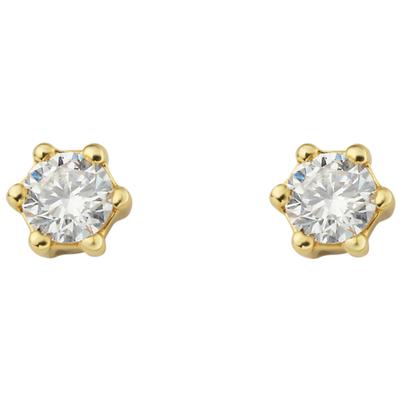 Paar Ohrhänger ONE ELEMENT "0.15 ct Diamant Brillant Ohrringe Ohrstecker aus 585 Gelbgold", gold, Ohrringe, Damen, Damen, 0.15 ct, Diamanten, Damen Gold Schmuck Image