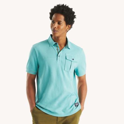 Nautica Men's Nautica Jeans Co. Classic Fit Polo Anchor Blue Heather, XS