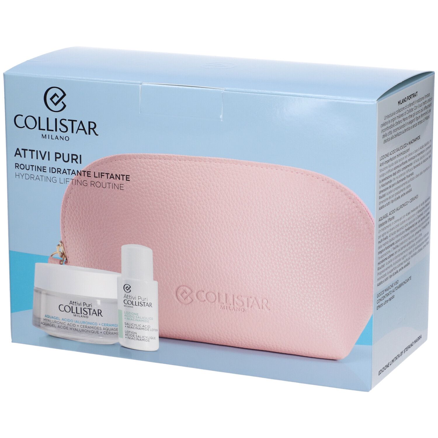 Collistar Attivi Puri Routine Idratante Liftante con Pochette in Omagg