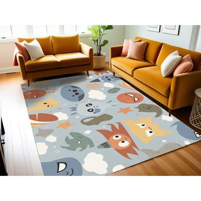 Ginza Six Washable Cute Animals Kids Rug