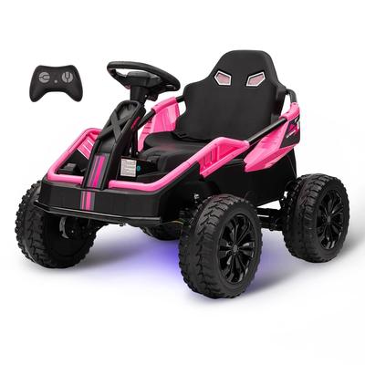 24V Ride On Toys for Big Kids, 4 Eva Wheels Utv