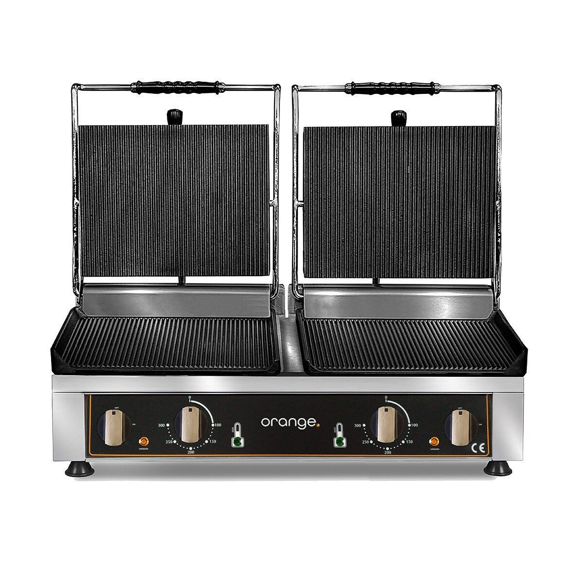 orange. orange Kontaktgrill, 2x 2,5kW, gerillt, 2 Platten unten, 2 Platten oben, 820x500x300mm Image